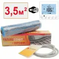 Теплый пол электрический под плитку 3,5 м2 / Нагревательный мат Теплософт Профи с Wi-Fi терморегулятором