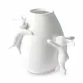Ваза для цветов, 17.5 см, фарфор, белый D157 Воришки