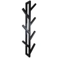Вешалка металлическая, настенная, в стиле LOFT, с семью крючками: ёлка. Черная. 31х11х90см.