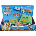 Spin Master Nickelodeon Paw Patrol Rocky Reuse It Truck / Детский многоразовый игрушечный грузовик класса люкс с коллекционной фигуркой и 3 инструментами, подходит для детей от 3 лет и старше.
