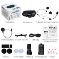 Fodsports M1S Pro Bluetooth-гарнитура для шлема Мотоциклетный домофон 8 гонщиков 2000 м Водонепроницаемый беспроводной Intercomunicador Moto FM-радио, 1 Pc Intercom Set