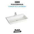 Раковина Ravak Comfort 80 XJX01280001 Белая фаянс полувстраиваемая 80
