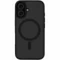 Чехол на iPhone 16 uBear Cloud Mag Case силк-тач, магнитный, черный