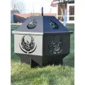 Костровая чаша «Феникс» с крышкой, 65 см, сталь 3 мм
