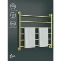 Полотенцесушитель Водяной Onix, модель Classic Gold 800x800 Лесенка с нижним подключением, Матовое золото, полный комплект