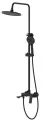 Душевая стойка со смесителем с коротким изливом Osgard Solen Black 58050