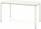 Компьютерный стол, Письменный стол Формат (Тип 3) с пропусками для проводов и кабель-каналом 140x80x75 белый/белый