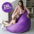 Кресло Мешок Фиолетовое Оксфорд 2XL комфортное, большое, мягкое, бескаркасное для балкона и лоджии, пуфик мешок на подарок для взрослых детей и подростков