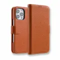 Кожаный чехол книжка Melkco Wallet Book Type для iPhone 16 Pro Max, оранжевый