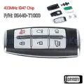 6/8 кнопок, умный дистанционный автомобильный брелок, 433 МГц, замена чипа ID47 для GENESIS GV70 GV80 G80 2021 2022 2023 2024 2025, 95440-T1000