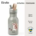 Бутылка для воды детская с трубочкой, поильник Elodie Chipmunk Darling, 350 мл