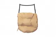Подставка для ног M-group на кресло подвесное, с ротангом черное, бежевая подушка
