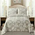 Покрывало Евро 240x260 с наволочками 50х70 Вальтери, жаккард полиэстер XJ-12