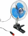Вентилятор салона на прищепке, 12 В, провод 1.2 м, d19 см