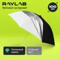 Зонт комбинированный Raylab SU-04 золотистый/серебристый 100см