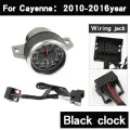 Секундомер для Porsche Cayenne 958 10-17, внутренняя панель, центральные часы-хронограф, компас, электронный счетчик, аксессуары для часов, Black Stopwatch