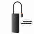 Хаб Type-C HUB Docking Station Baseus Lite Series 6-Port черный