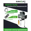 Лебедка электрическая с тележкой EURO-LIFT 250 / 500 кг, подъем 18/9 м