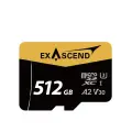 Карта памяти Exascend Catalyst UHS-I microSD V30 512GB + адаптер SD