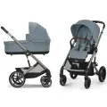 Коляска 2 в 1 Cybex Balios S Lux TPE Stormy Blue с дождевиком