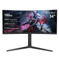 Монитор игровой Reletech 34 180 Гц, 3440x1440, изогнутый, Подъемная подставка, FreeSync, для компьютера, R34V Horizon