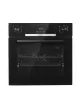 Духовой шкаф электрический GARTZ OBP792B SmartCook, встраиваемый, ширина 60см, объем 75л, 9 программ, телескопические направляющие, утапливаемые переключатели, 3 стекла в дверце, гидролизная очистка, черный