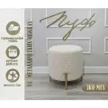 Пуф GENESIS HOME, Napoli Мех, размер L (40*40*42), искусственный мех, круглый, на металлических ножках