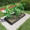 Грядка из ДПК 1.5 м х 0.75 м, (доска: 155х30 мм, цвет: графит)