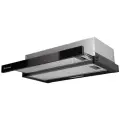 Кухонная вытяжка, Встраиваемая HBFH 50.2 B, 50см, управление: клавишное, отделка: окрашенная сталь, стекло, LED лампа, производительность 500 м³/ч