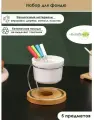 Набор для фондю BellaTenero, 5 предметов: чаша 250 мл, подставка, 4 шпажки, керамика, белый