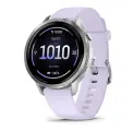 Смарт-часы Garmin Venu 4 - 41мм Silver with Periwinkle Silicone Band (010-03013-01)