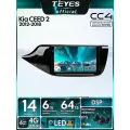Магнитола Kia CEED Cee'd 2 JD 2012-2018 Teyes CC4 6/64GB Тиайс, штатная магнитола, QLED, DSP,4G, Wi-Fi, CarPlay, 2DIN