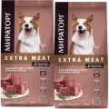 Сухой корм мираторг EXTRA MEAT для взрослых собак средних пород с говядиной Black Angus (10 + 10 кг)