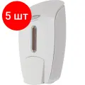 Комплект 5 штук, Дозатор для жидкого мыла Luscan Prof Etalon 800мл белый 151051