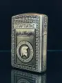 Zippo зажигалка оригинал 162 Armor хром с гравировкой Воин Спарты