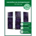 Наклейка с защитным покрытием на холодильник Неоновые вкусности 70х200