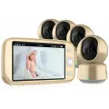 Видеоняня Ramili Baby RV1600X4, диагональ 5, радиус 400м, цвет золотистый