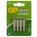 Батарейка GP Greencell AAA/R03 (1.5 В) солевая (блистер, 4шт.) (GP 24G-2CR4), 10 уп.