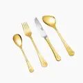 Набор столовых приборов детский кимоно из нержавеющей стали, позолоченный/ 4 предмета от Zepter