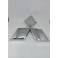 Эмблема Mitsubishi, пластик, хромированная, самоклеящаяся, 14,5 см
