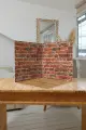 Фотобокс / фотофон для предметной съемки 3d безбликовый красный кирпич 30*30 см