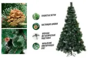 Искусственная елка (сосна) Smart-Live, 180см, складная, заснеженная, зеленая