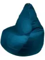 Кресло-мешок Мир Пуффов «Груша» размер- XXXXL Велюр Темный изумруд , с ручкой для переноски