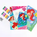 Набор для творчества: фреска песком с блёстками (9 цветов), Русалочка Ариэль, Принцессы