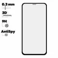 Защитное стекло Remax GL-27 Medicine Privacy для телефона Apple iPhone 11, XR, AntiSpy, 3D, 0.3мм, 9H, черный рамка