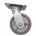 Поворотные колеса для тележек викарт 119 мм, полиуретановые, большегрузные, с подшипником