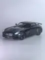 Машинка инерционная Mercedes SLS AMG, черная, металлическая, модель 1:24, свет/звук/гудок