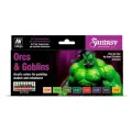 Набор красок VALLEJO GAME COLOR SET: ORCS & GOBLINS (8)