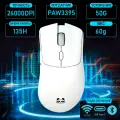 Беспроводная мышь Metaphyuni Metapanda, игровая, PAW3395, трехрежимная, белый