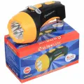 Ручной фонарь Ultraflash встроенный аккумулятор, зарядка от сети 220 В, пластик, режим SOS, черно-желтый